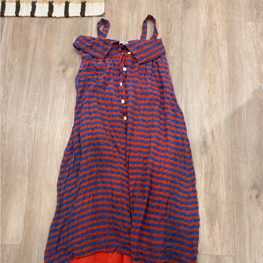 Opening Ceremony Orange and Blue Patterned Garment